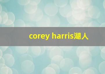 corey harris湖人